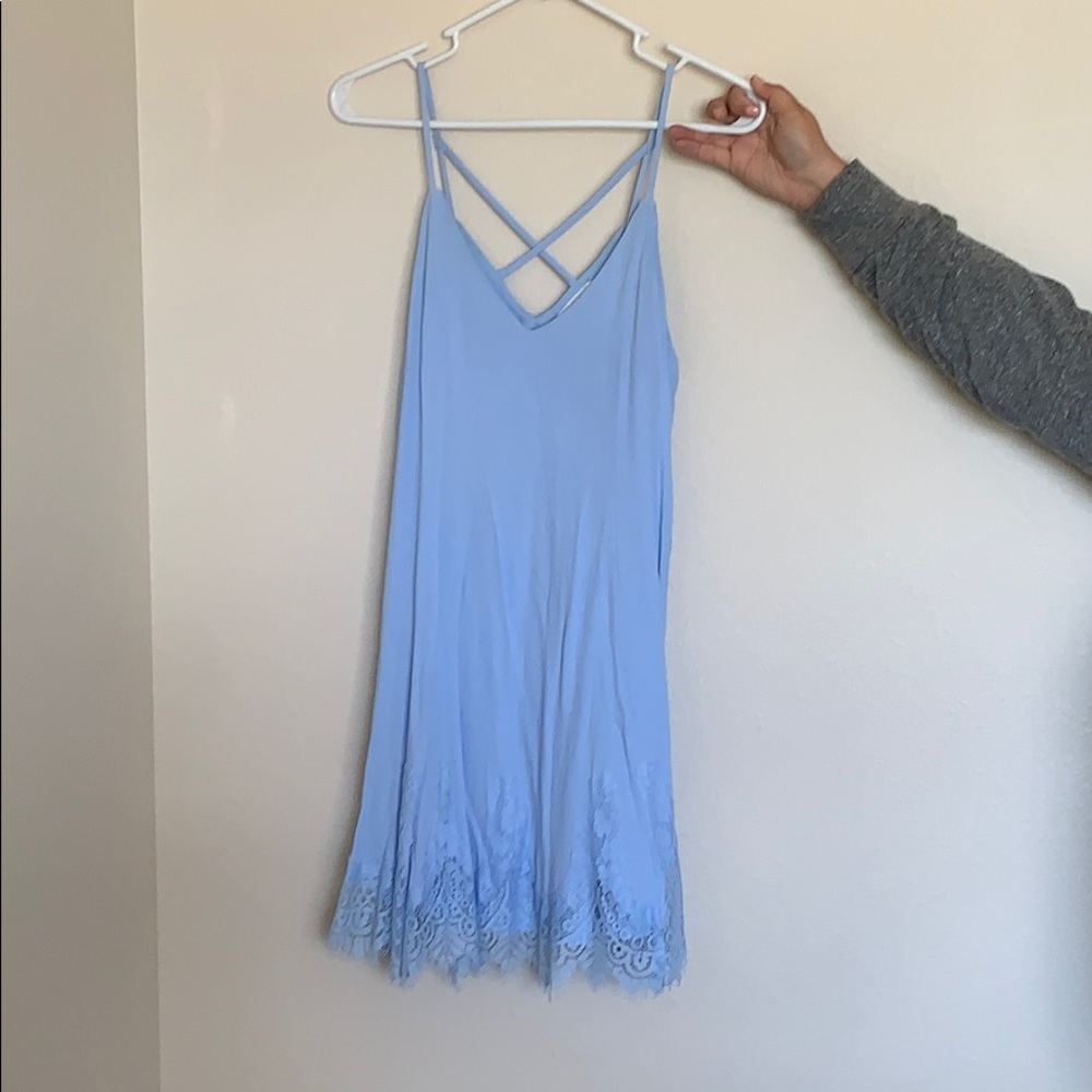 Short blue dress 👗 lush